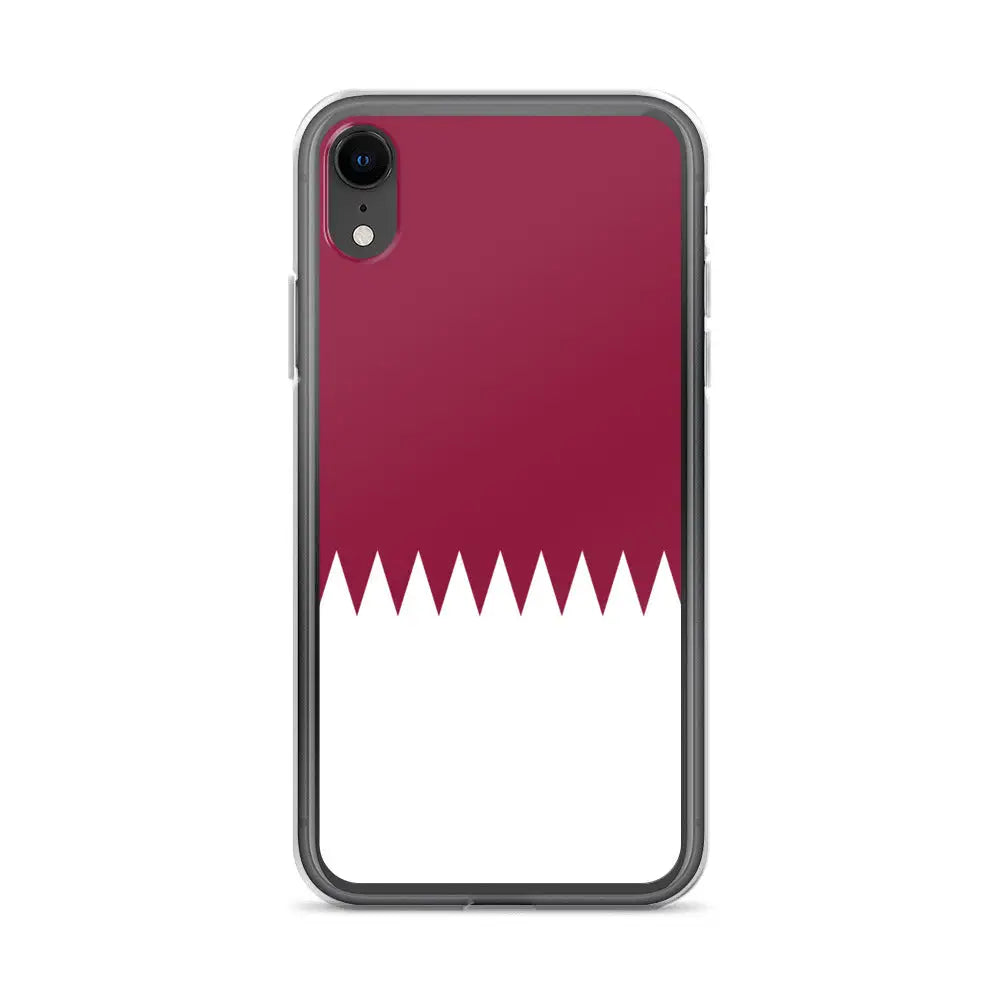 Coque iphone drapeau qatar souple antichoc transparente
