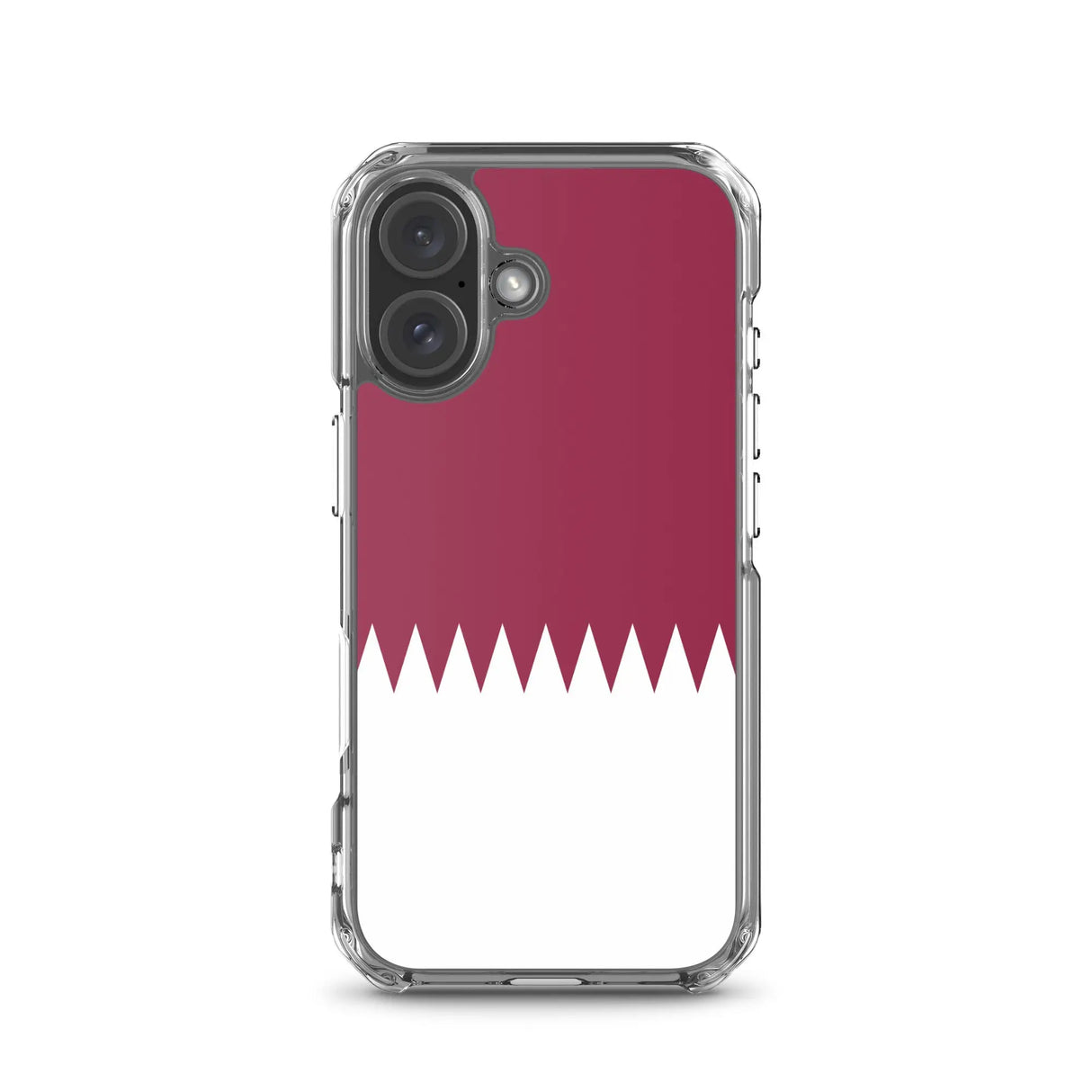Coque iphone drapeau qatar souple antichoc transparente