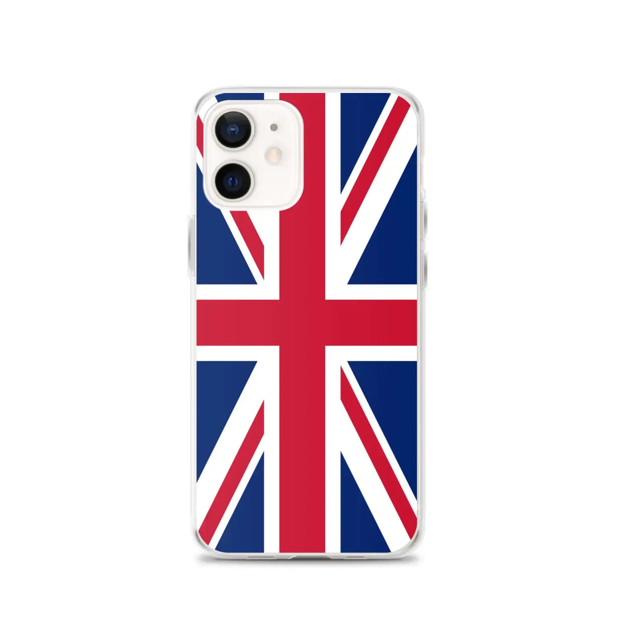 Coque iphone drapeau royaume-uni souple antichoc transparente