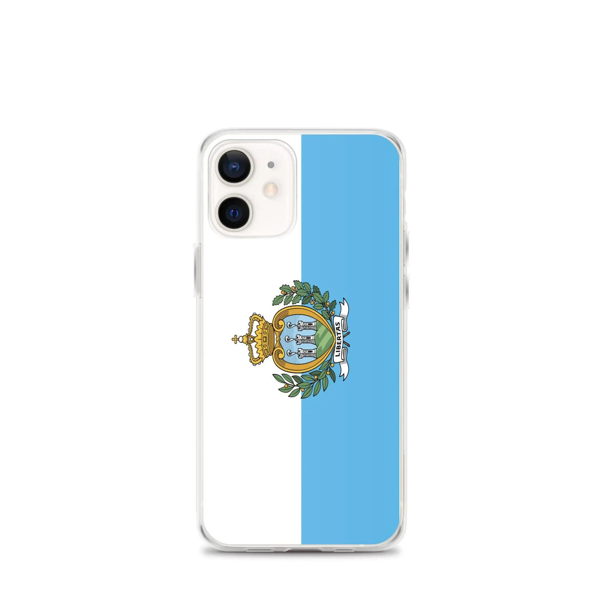 Coque iphone drapeau saint-marin souple antichoc transparente