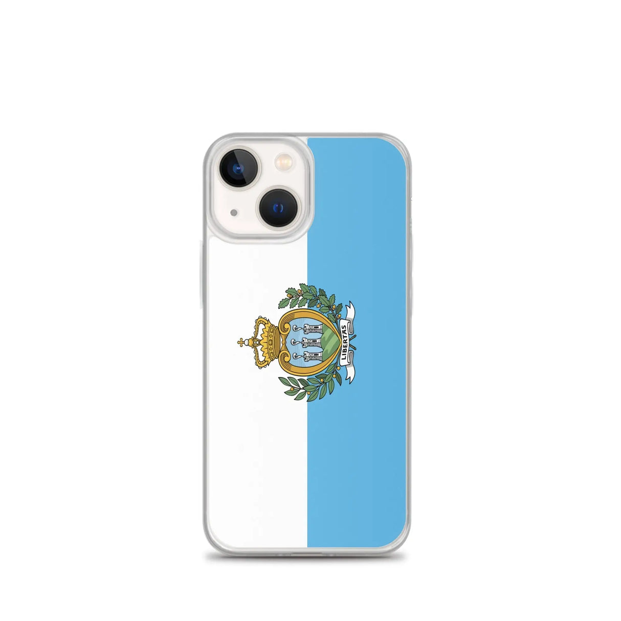 Coque iphone drapeau saint-marin souple antichoc transparente