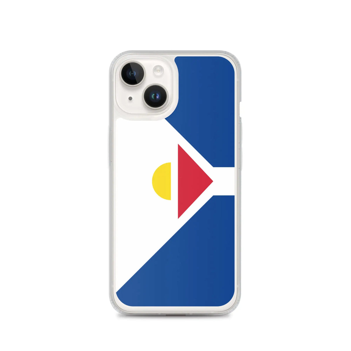 Coque iphone drapeau saint-martin souple antichoc transparente