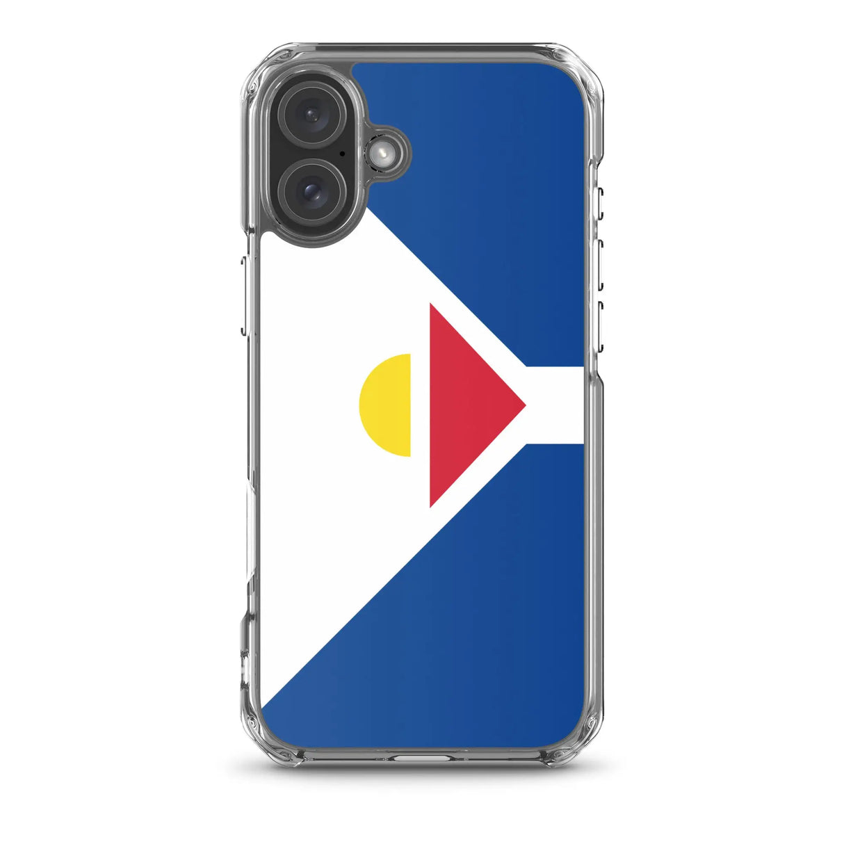 Coque iphone drapeau saint-martin souple antichoc transparente