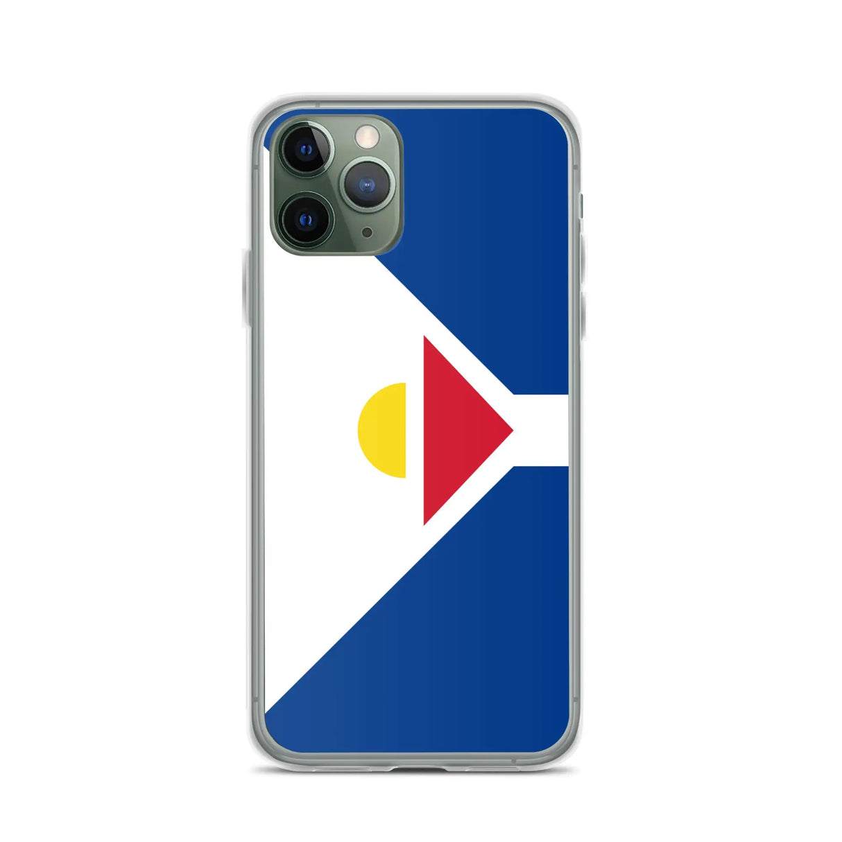 Coque iphone drapeau saint-martin souple antichoc transparente