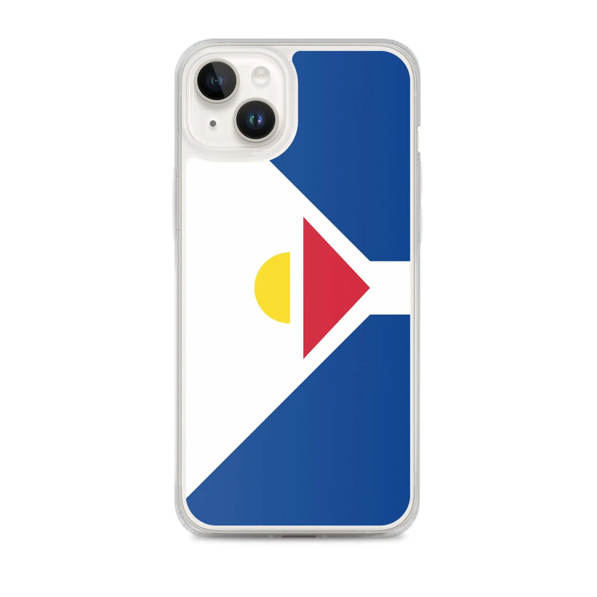 Coque iphone drapeau saint-martin souple antichoc transparente