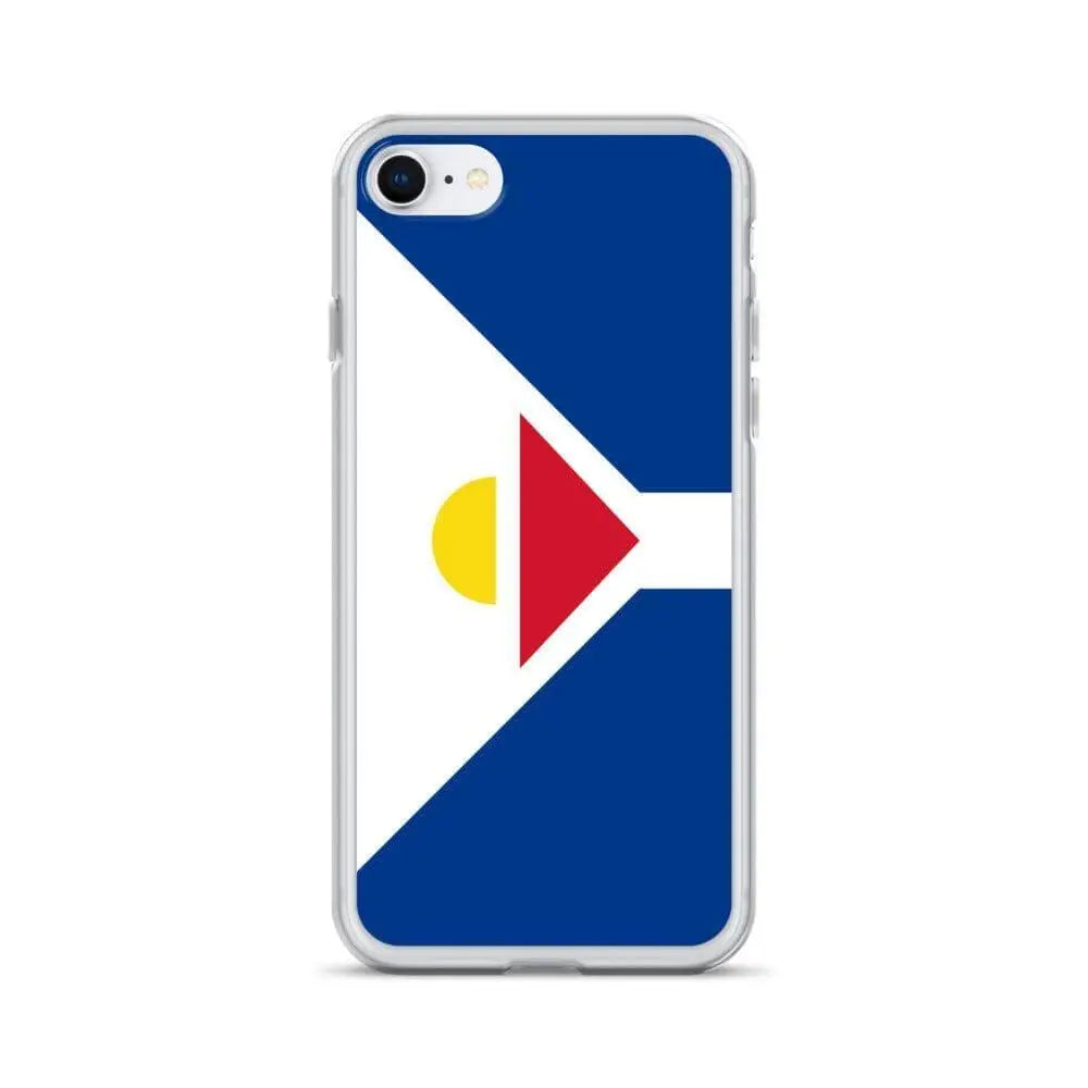 Coque iphone drapeau saint-martin souple antichoc transparente