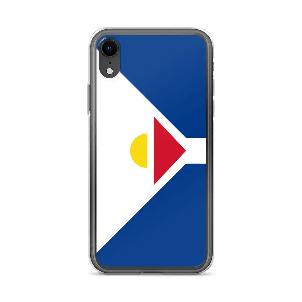 Coque iphone drapeau saint-martin souple antichoc transparente