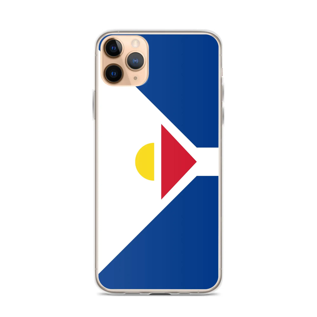Coque iphone drapeau saint-martin souple antichoc transparente