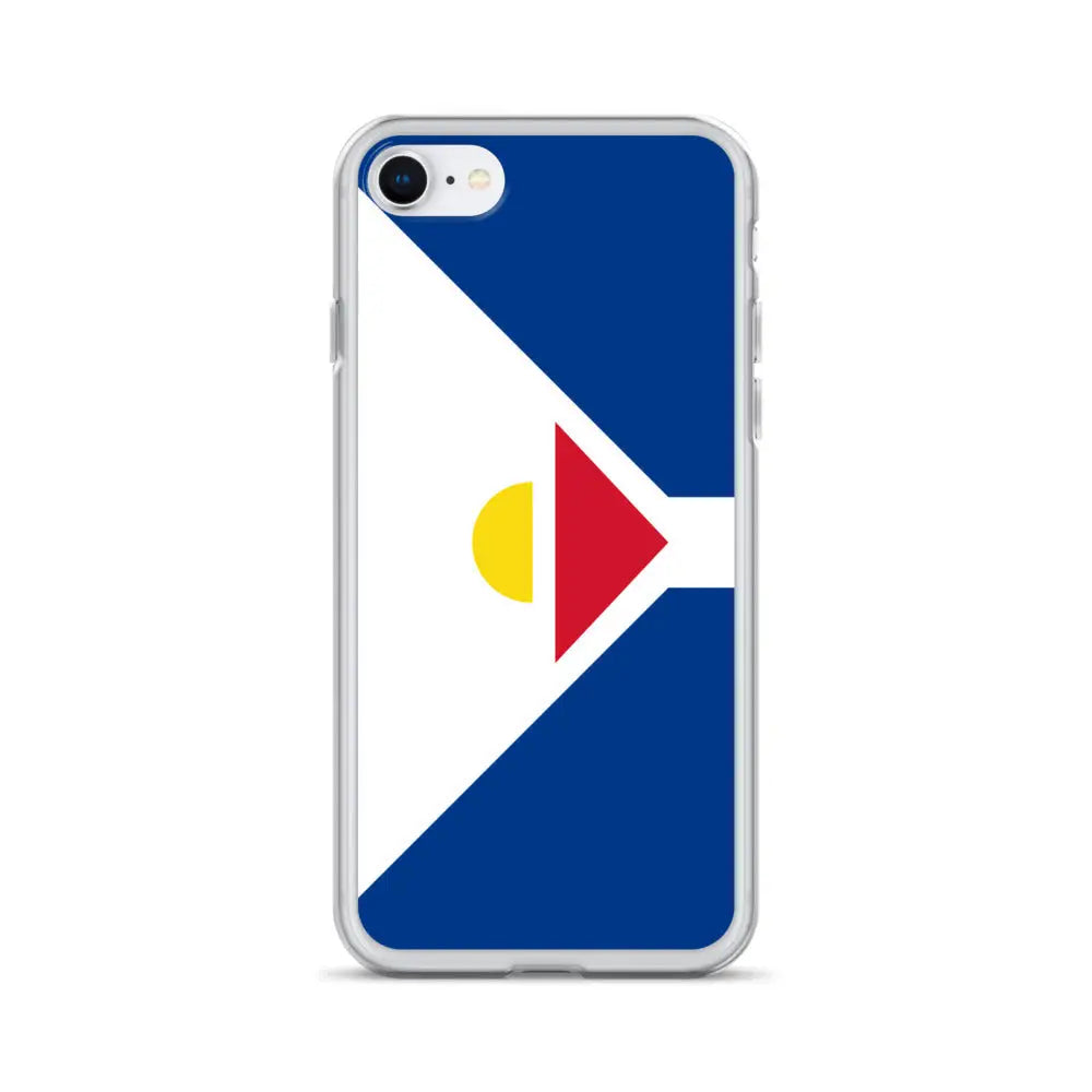 Coque iphone drapeau saint-martin souple antichoc transparente