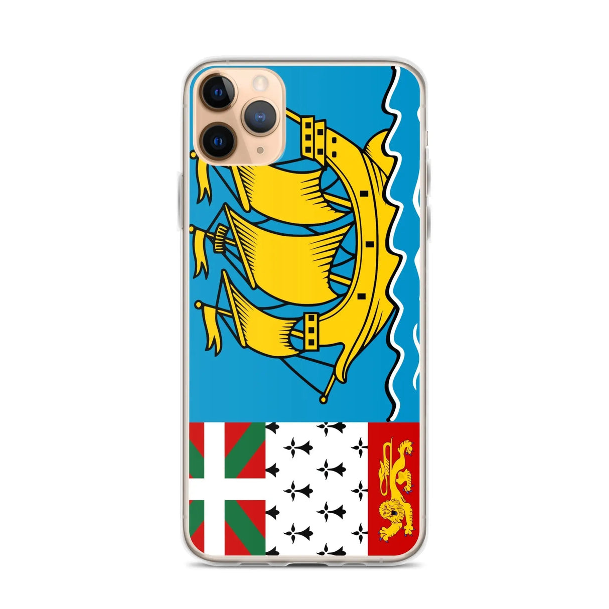 Coque iphone drapeau saint-pierre-et-miquelon souple antichoc