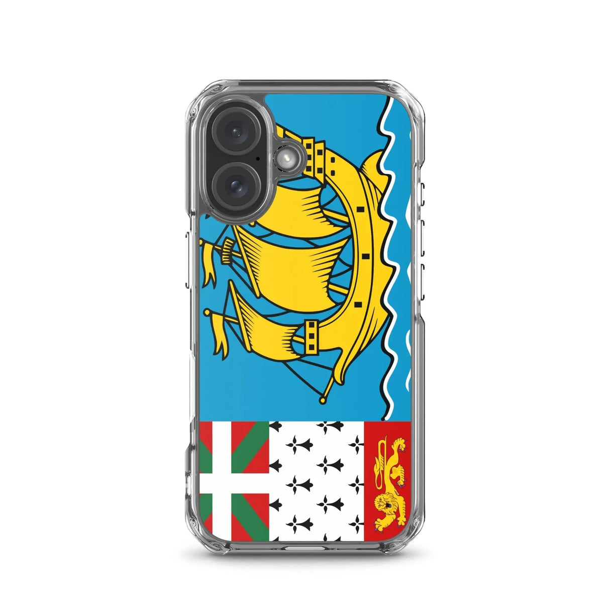 Coque iphone drapeau saint-pierre-et-miquelon souple antichoc