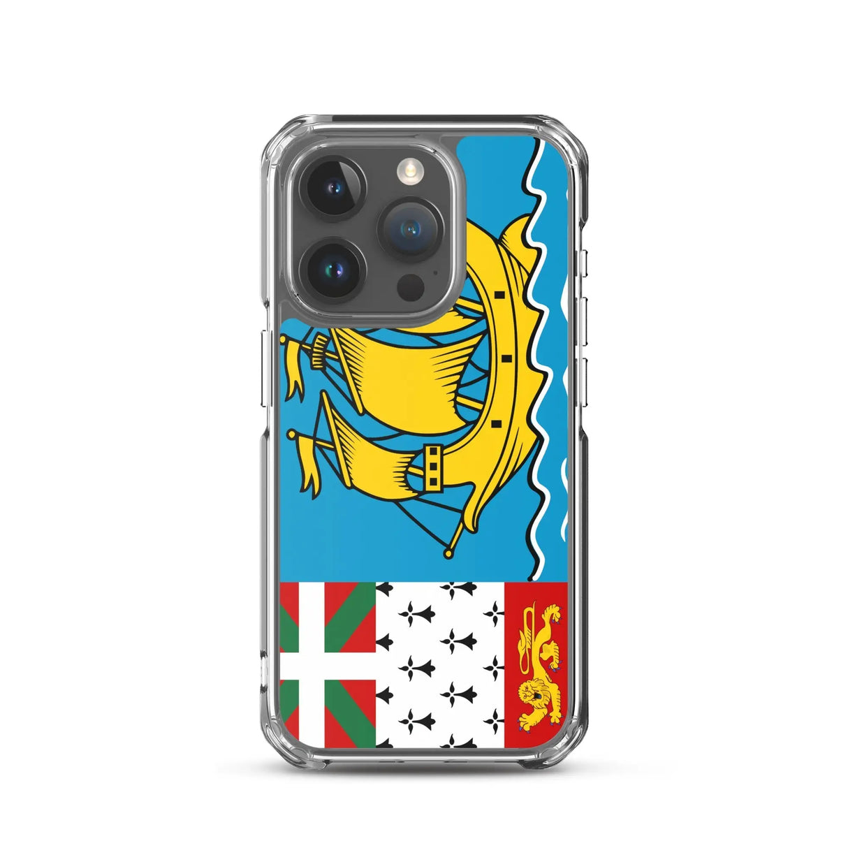 Coque iphone drapeau saint-pierre-et-miquelon souple antichoc