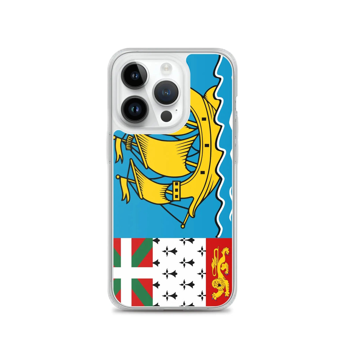 Coque iphone drapeau saint-pierre-et-miquelon souple antichoc