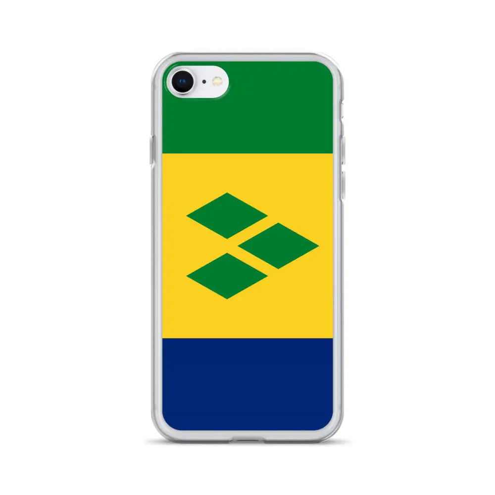 Coque iphone drapeau saint-vincent souple antichoc