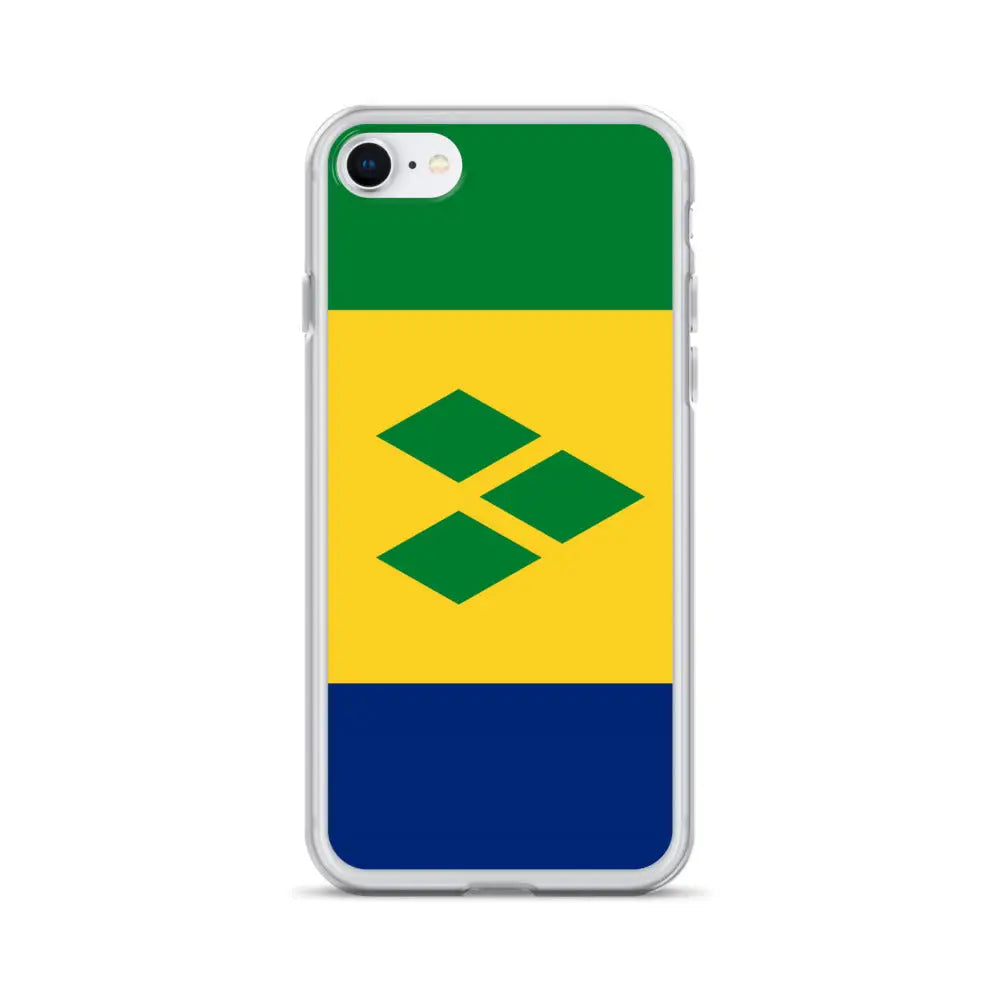 Coque iphone drapeau saint-vincent souple antichoc