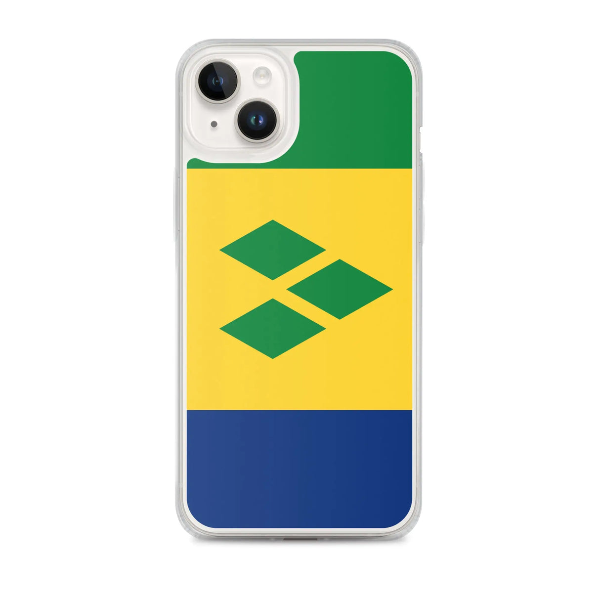 Coque iphone drapeau saint-vincent souple antichoc