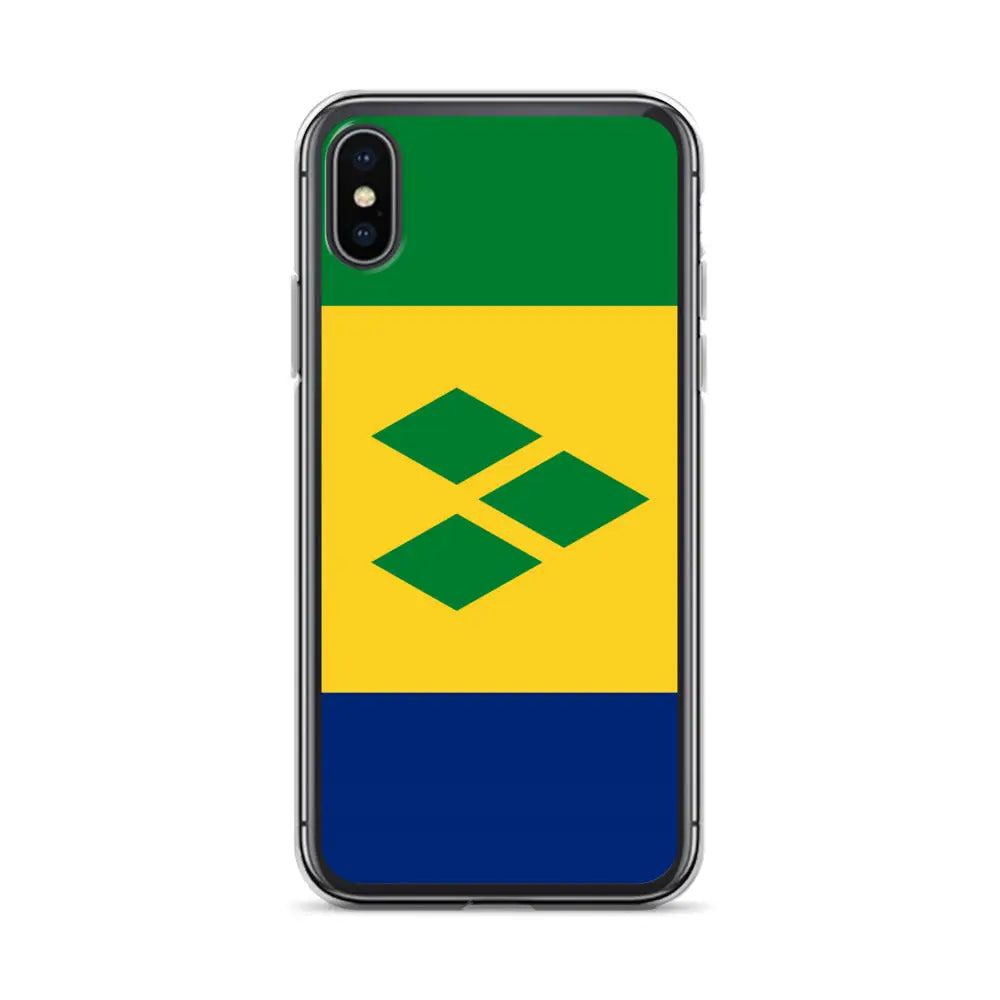 Coque iphone drapeau saint-vincent souple antichoc