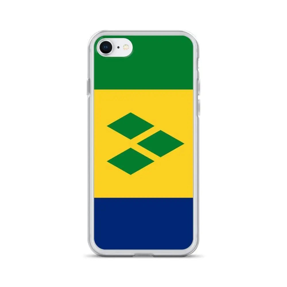 Coque iphone drapeau saint-vincent souple antichoc