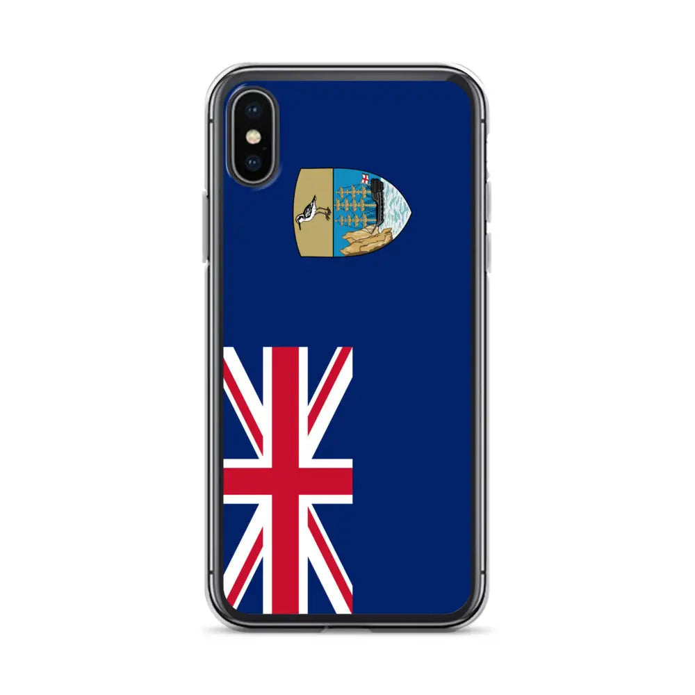 Coque iphone drapeau sainte-hélène souple antichoc
