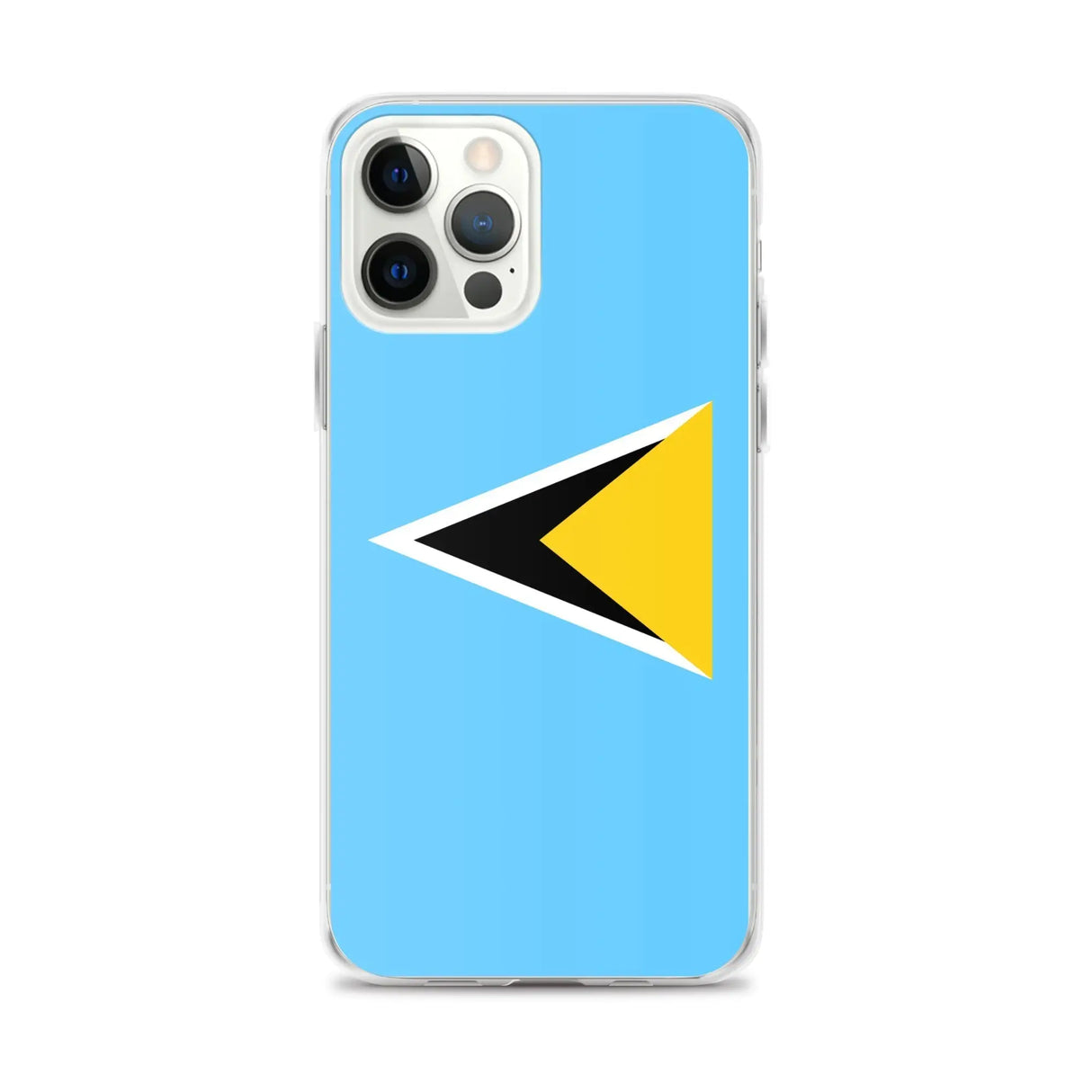 Coque iphone drapeau sainte-lucie souple antichoc transparente