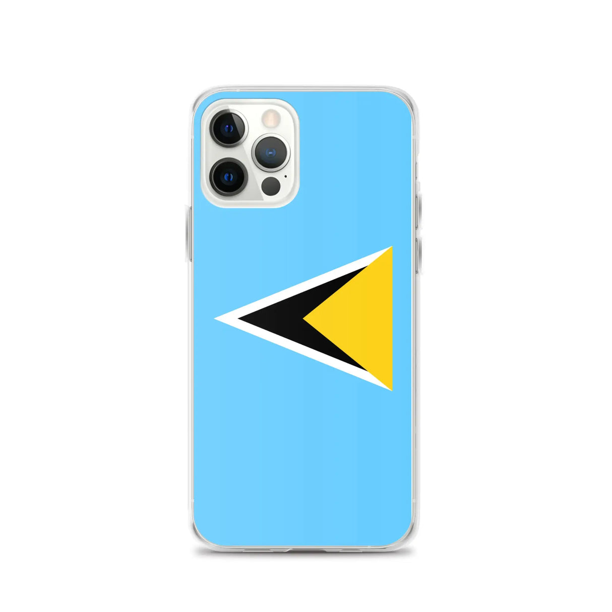 Coque iphone drapeau sainte-lucie souple antichoc transparente