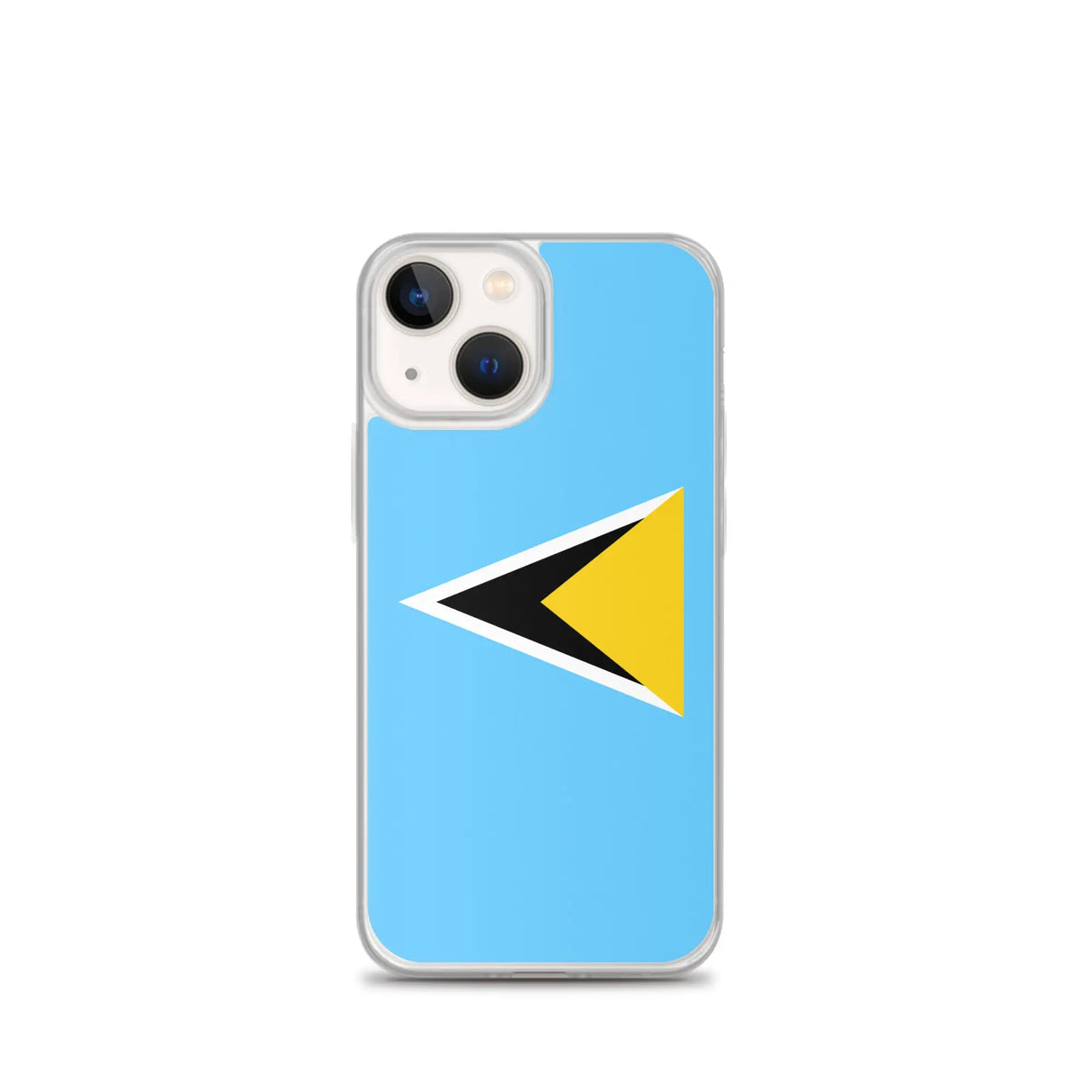 Coque iphone drapeau sainte-lucie souple antichoc transparente