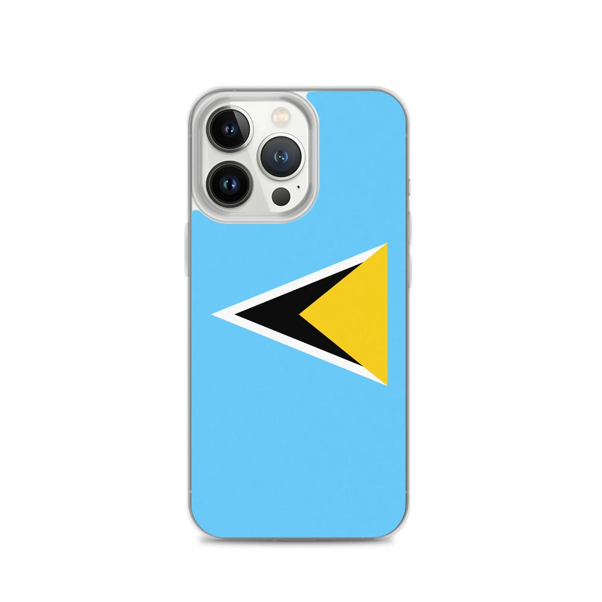 Coque iphone drapeau sainte-lucie souple antichoc transparente