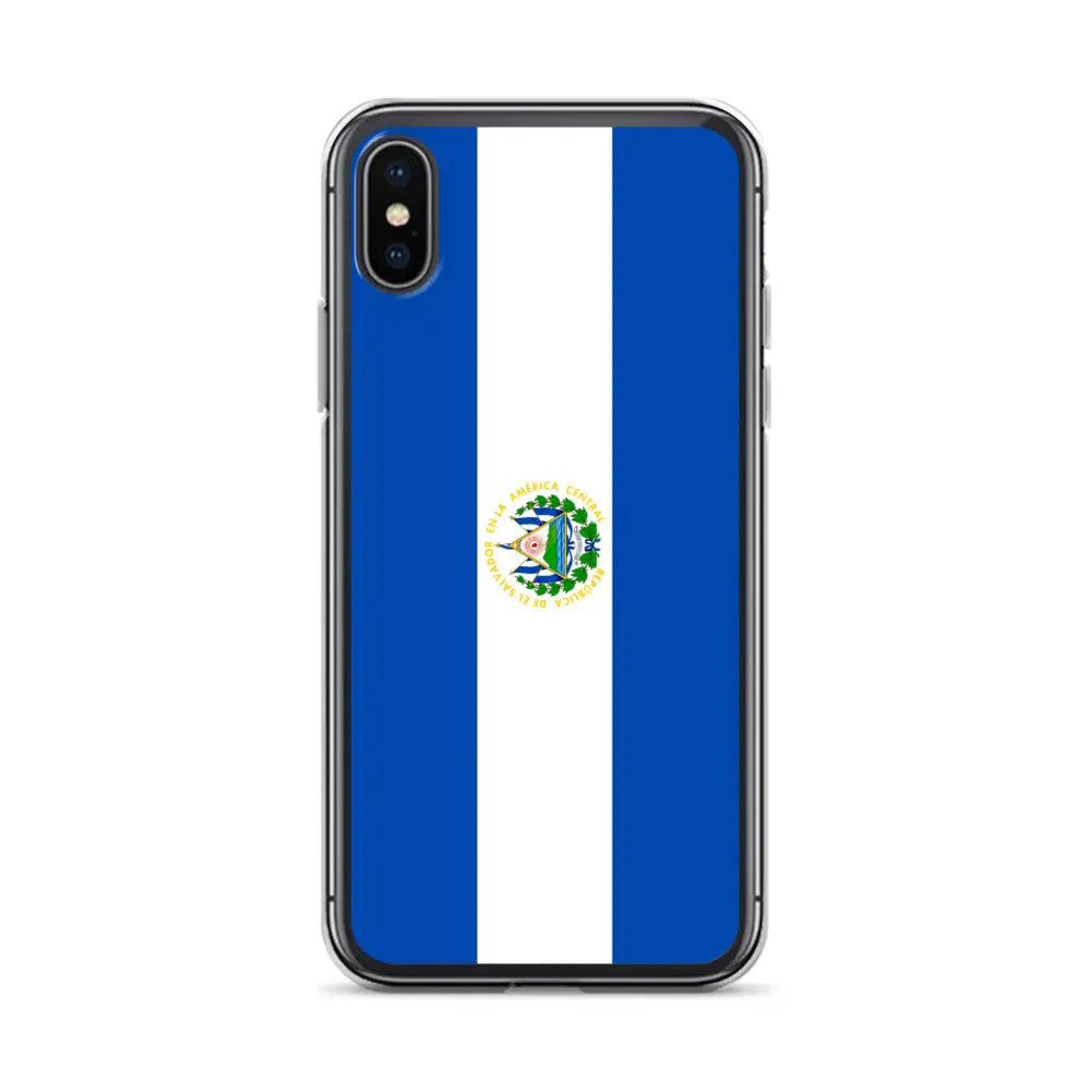 Coque iphone drapeau salvador souple résistant antichoc