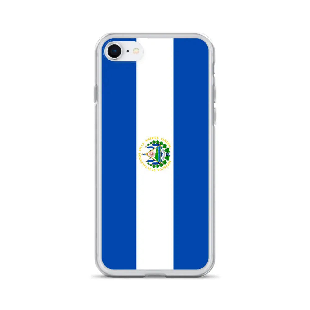 Coque iphone drapeau salvador souple résistant antichoc