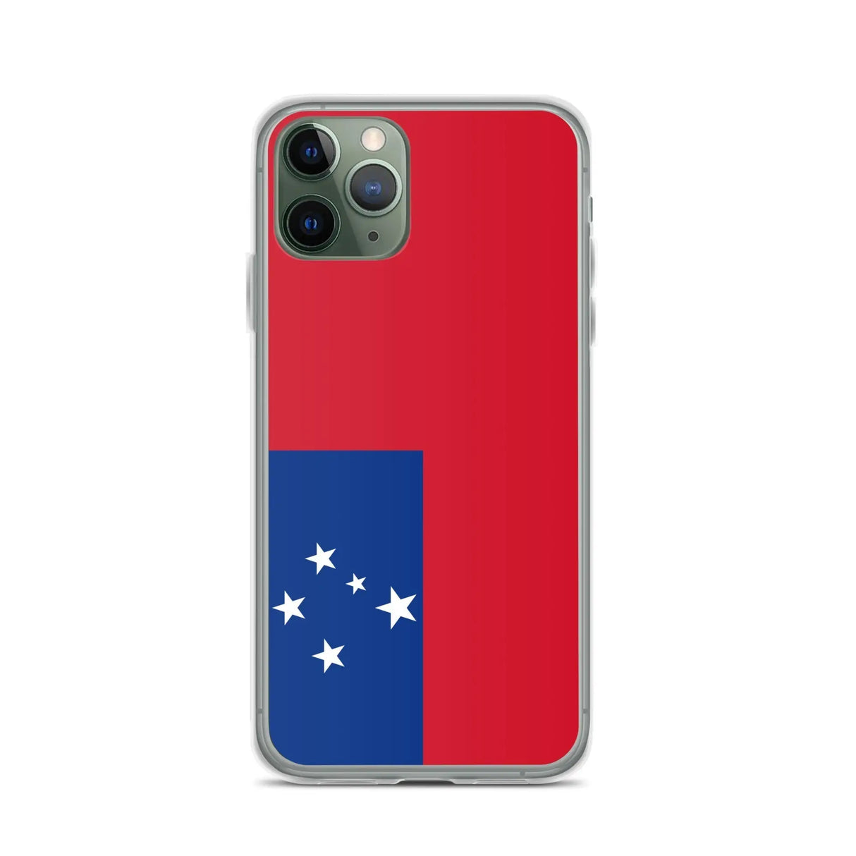 Coque iphone drapeau samoa souple antichoc transparente