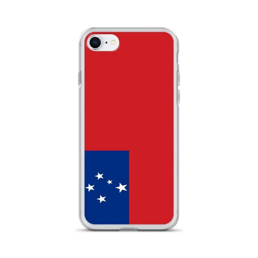 Coque iphone drapeau samoa souple antichoc transparente