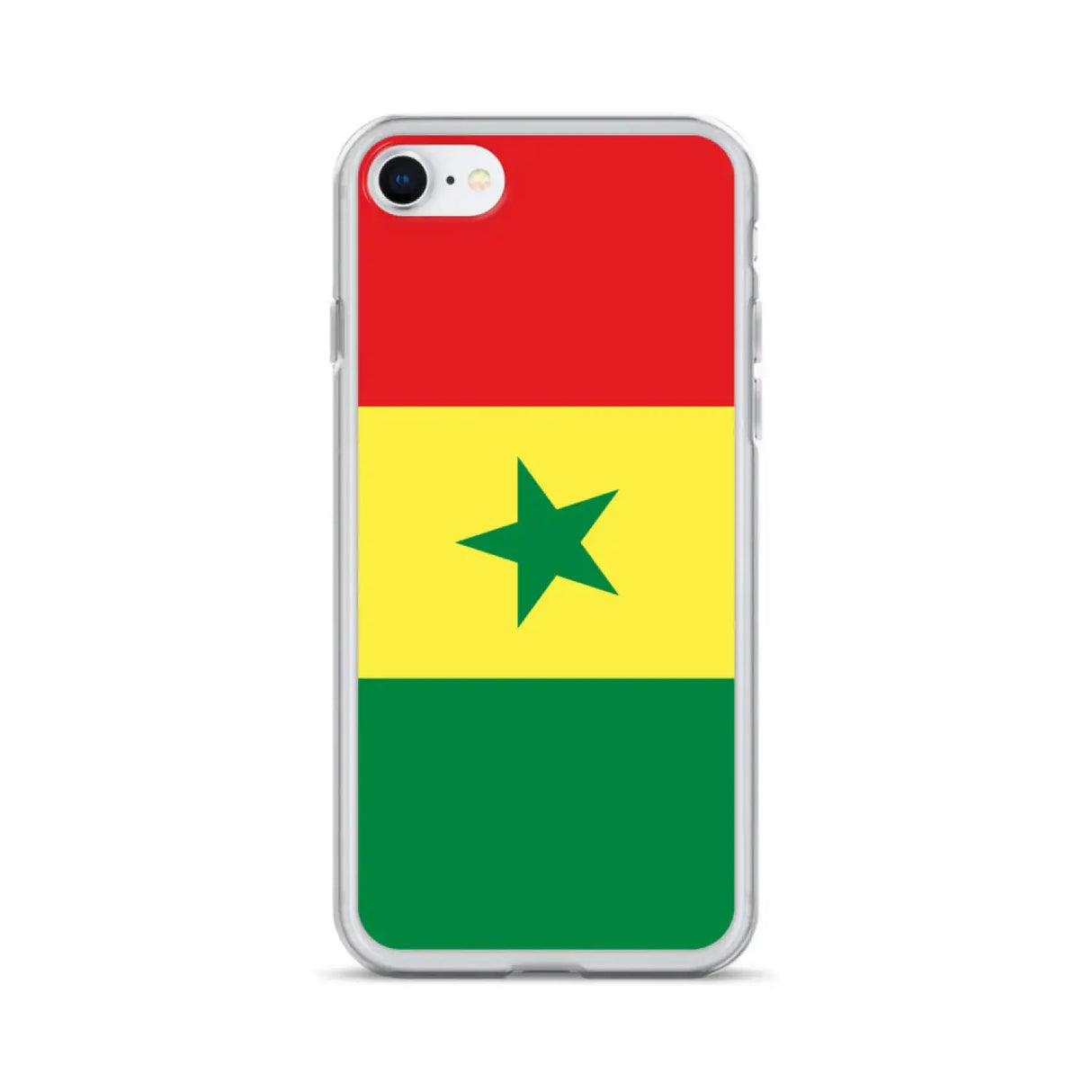 Coque iphone drapeau sénégal souple résistante antichoc