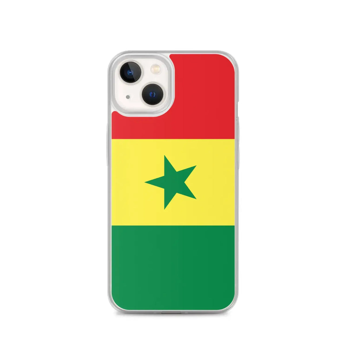 Coque iphone drapeau sénégal souple résistante antichoc