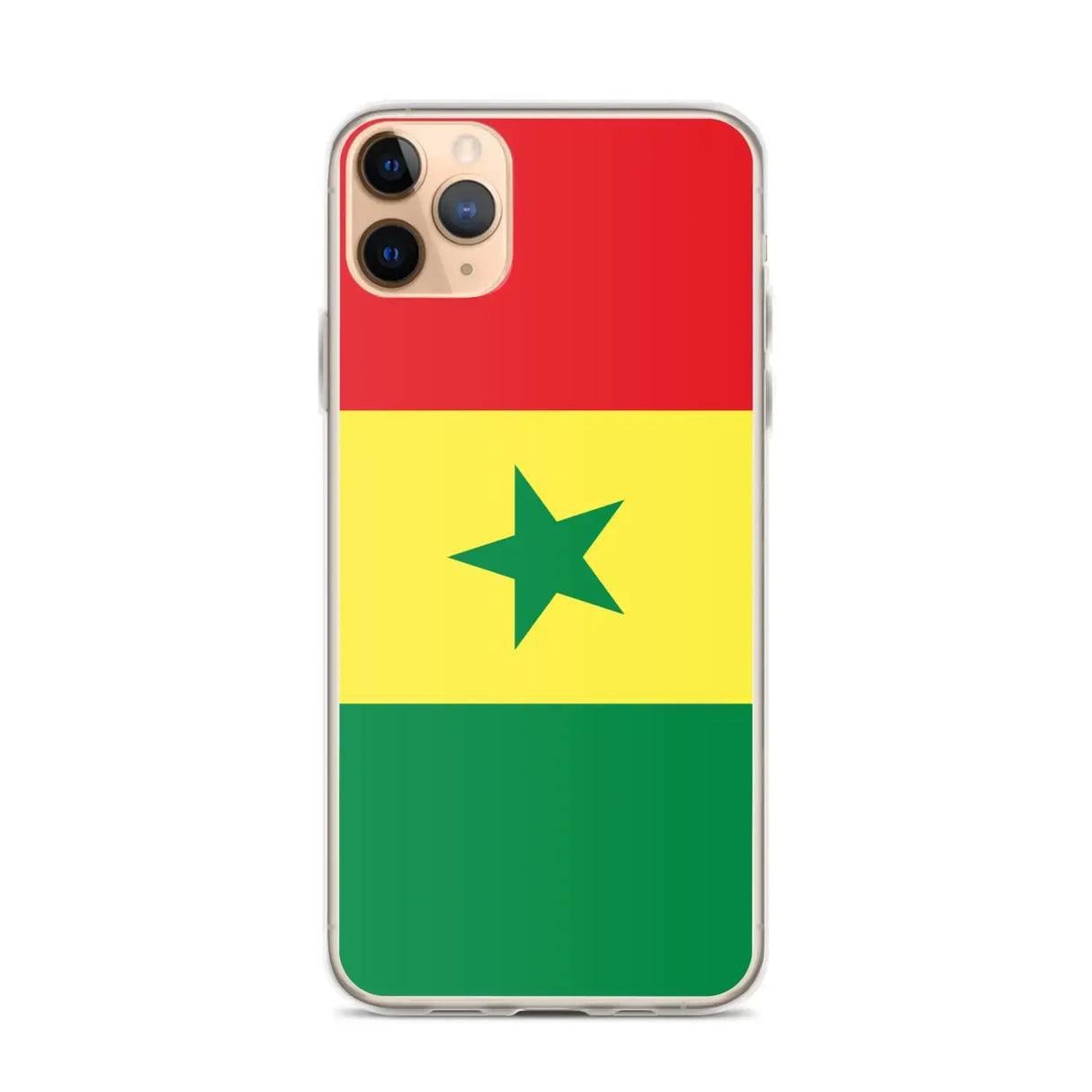 Coque iphone drapeau sénégal souple résistante antichoc