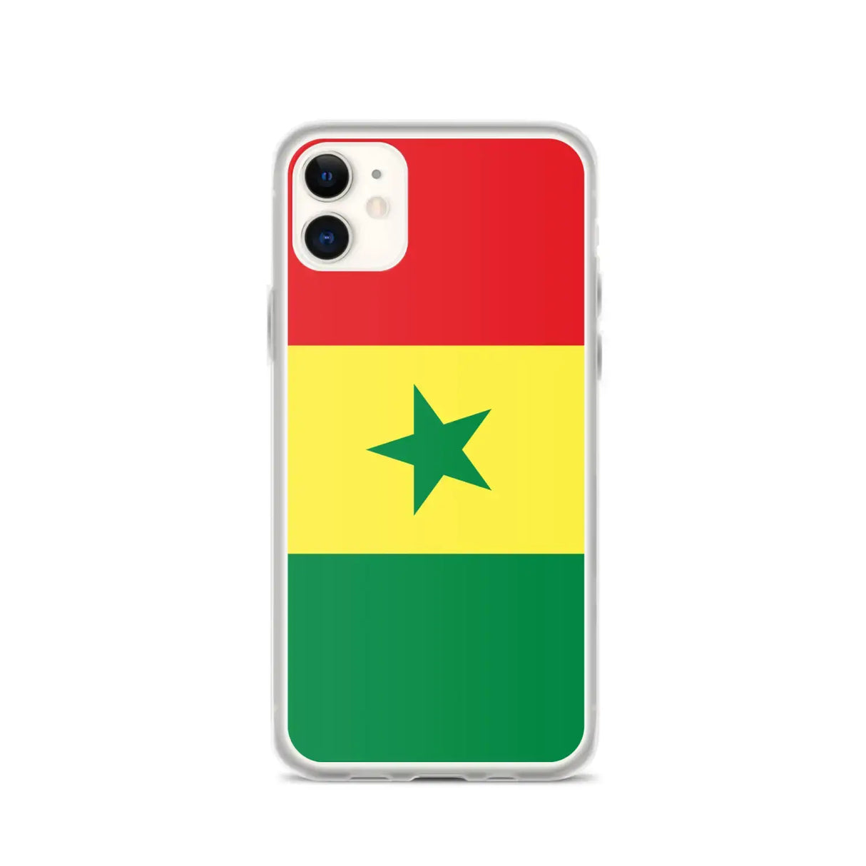 Coque iphone drapeau sénégal souple résistante antichoc