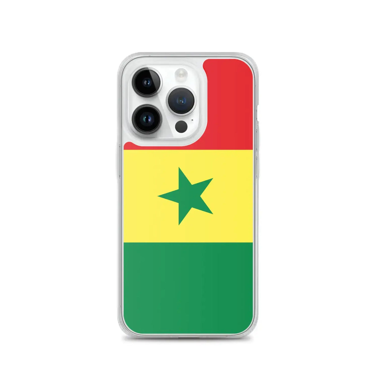 Coque iphone drapeau sénégal souple résistante antichoc