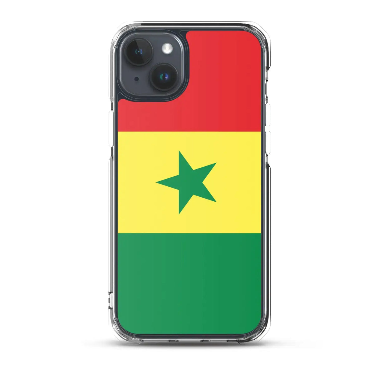 Coque iphone drapeau sénégal souple résistante antichoc