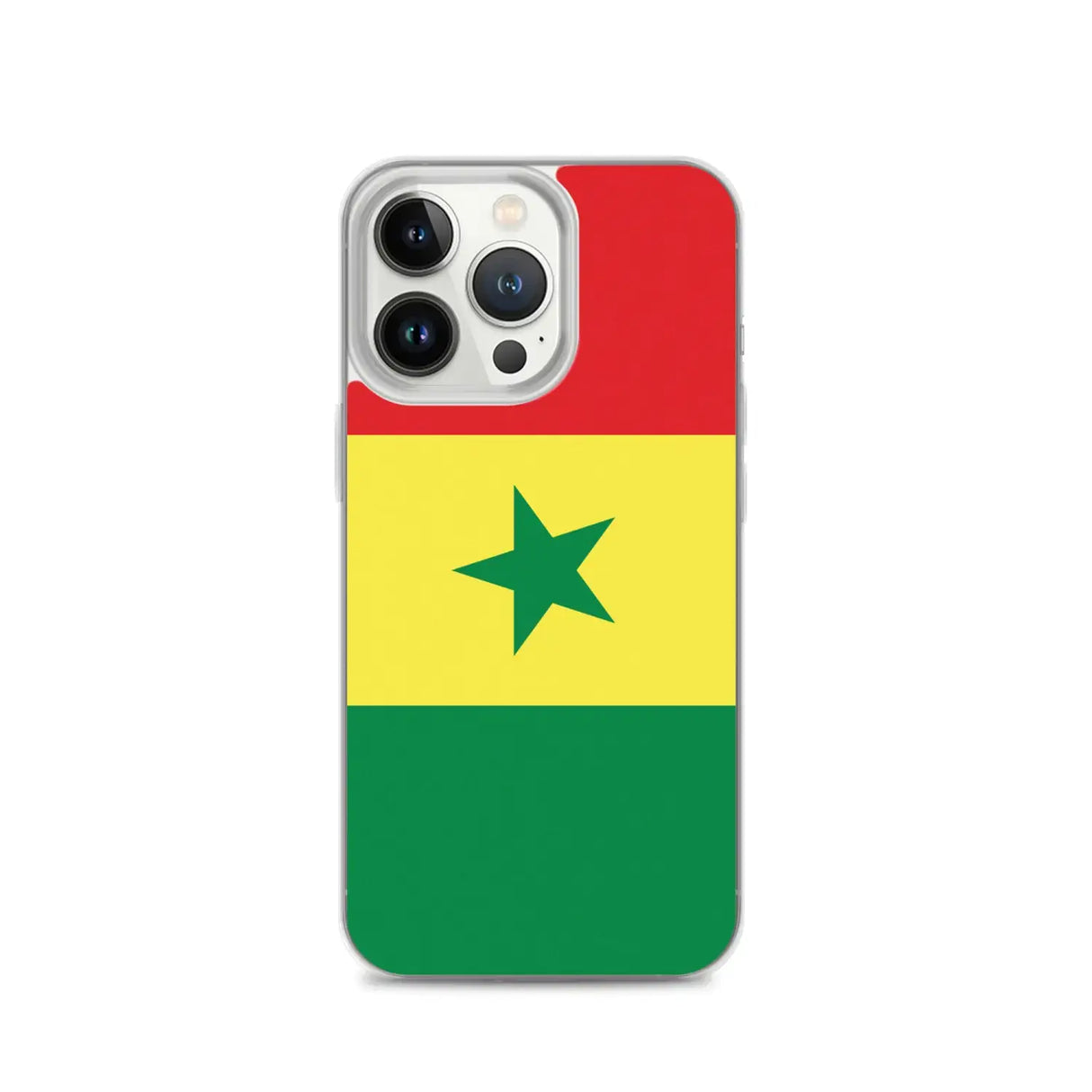 Coque iphone drapeau sénégal souple résistante antichoc