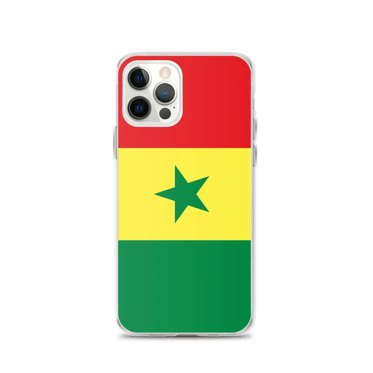 Coque iphone drapeau sénégal souple résistante antichoc