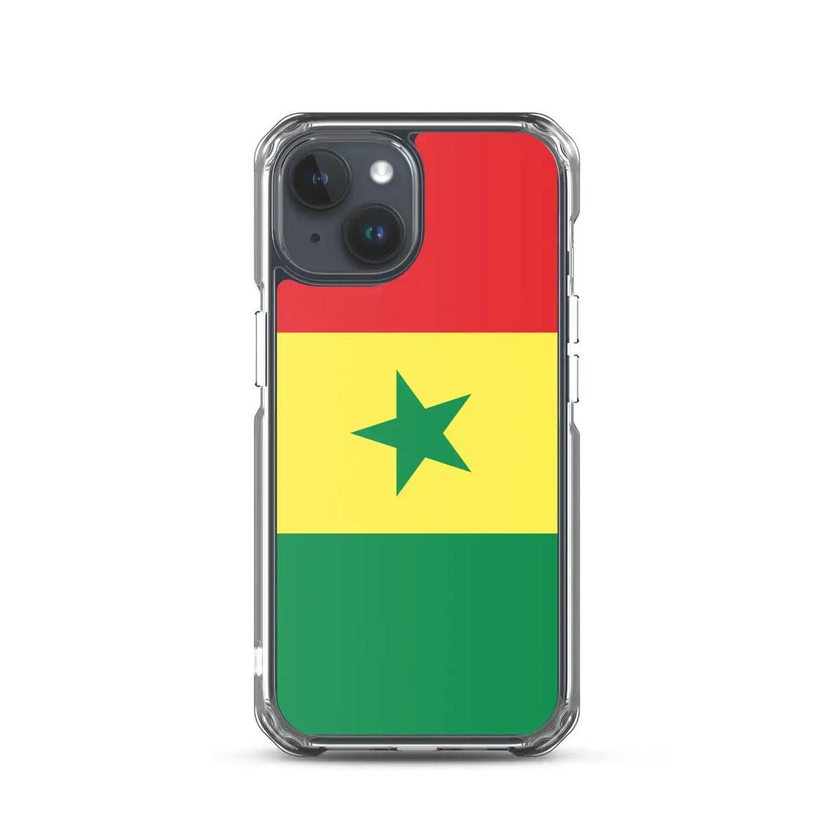 Coque iphone drapeau sénégal souple résistante antichoc