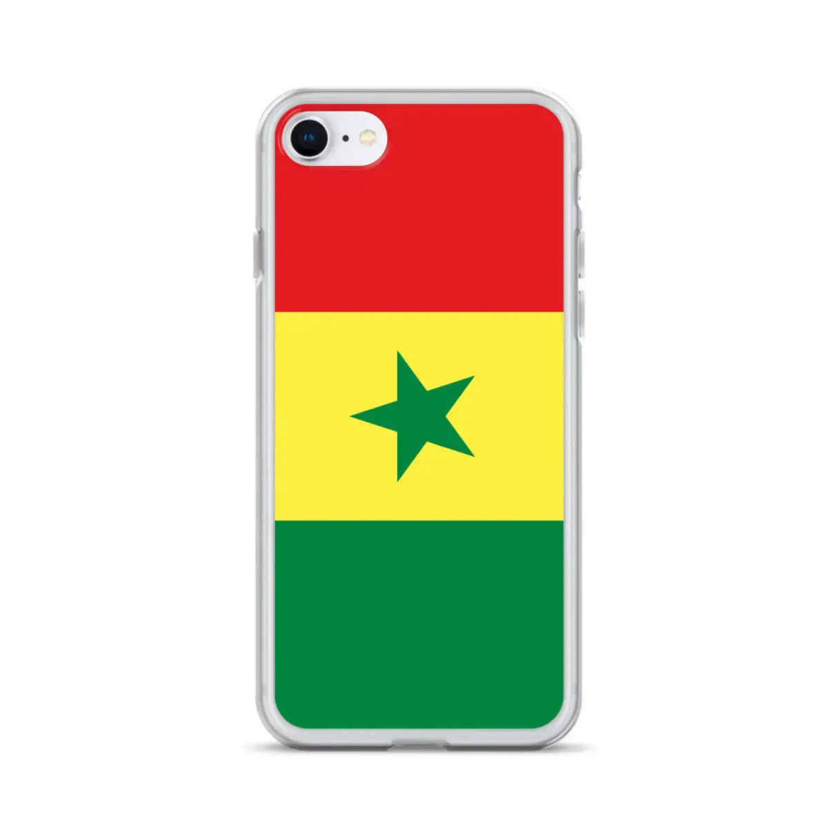 Coque iphone drapeau sénégal souple résistante antichoc