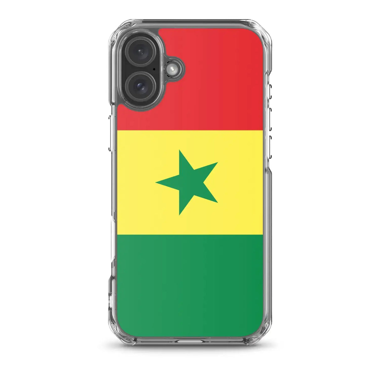 Coque iphone drapeau sénégal souple résistante antichoc