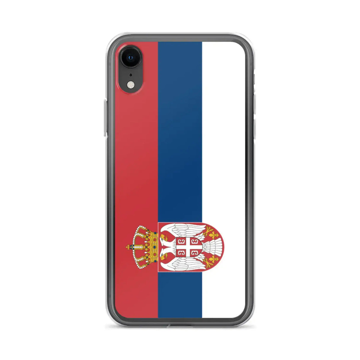 Coque iphone drapeau serbie souple antichoc transparente