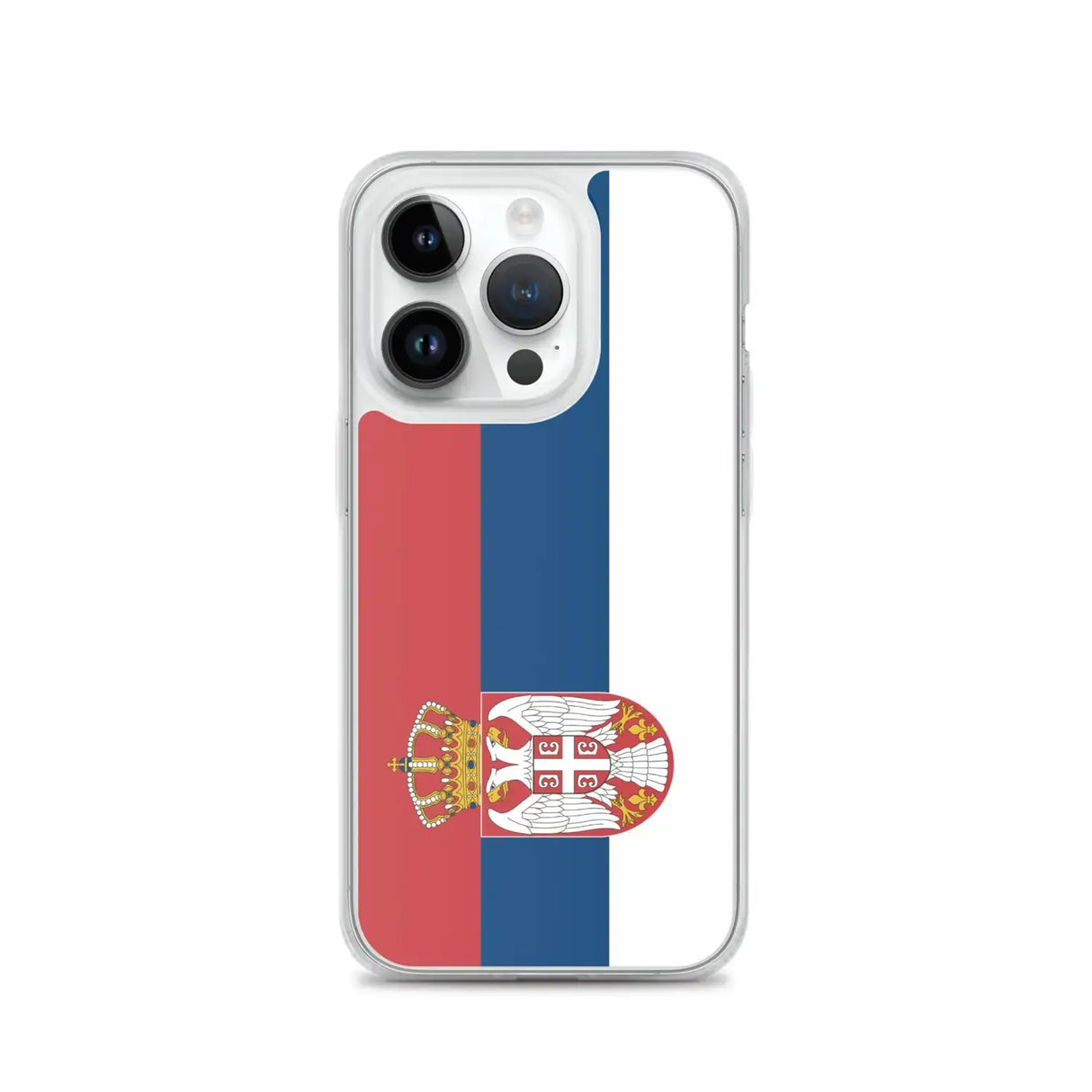 Coque iphone drapeau serbie souple antichoc transparente