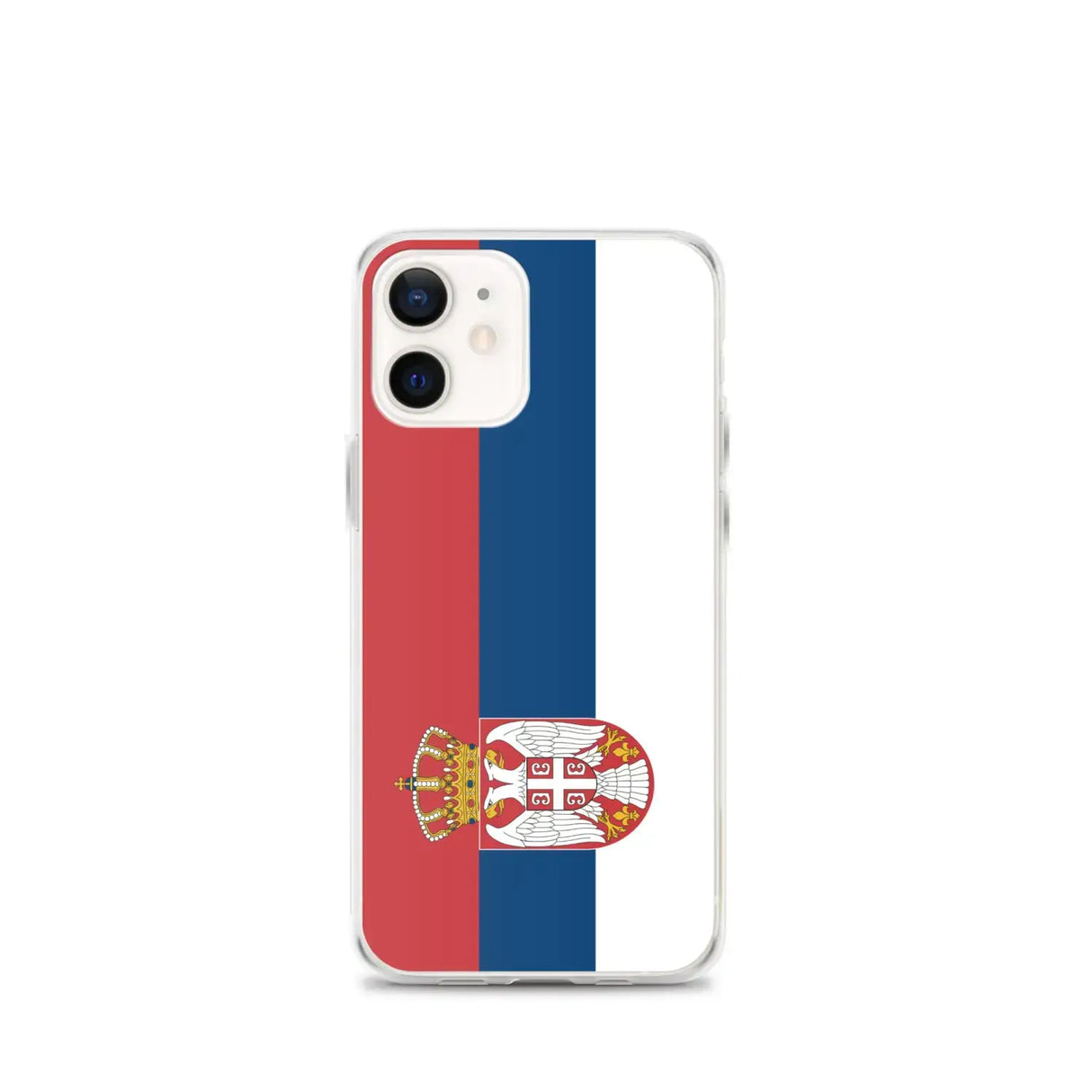 Coque iphone drapeau serbie souple antichoc transparente