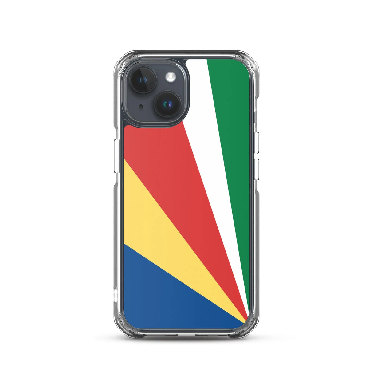 Coque iphone drapeau seychelles souple antichoc transparente