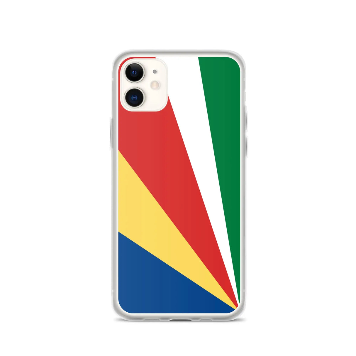 Coque iphone drapeau seychelles souple antichoc transparente