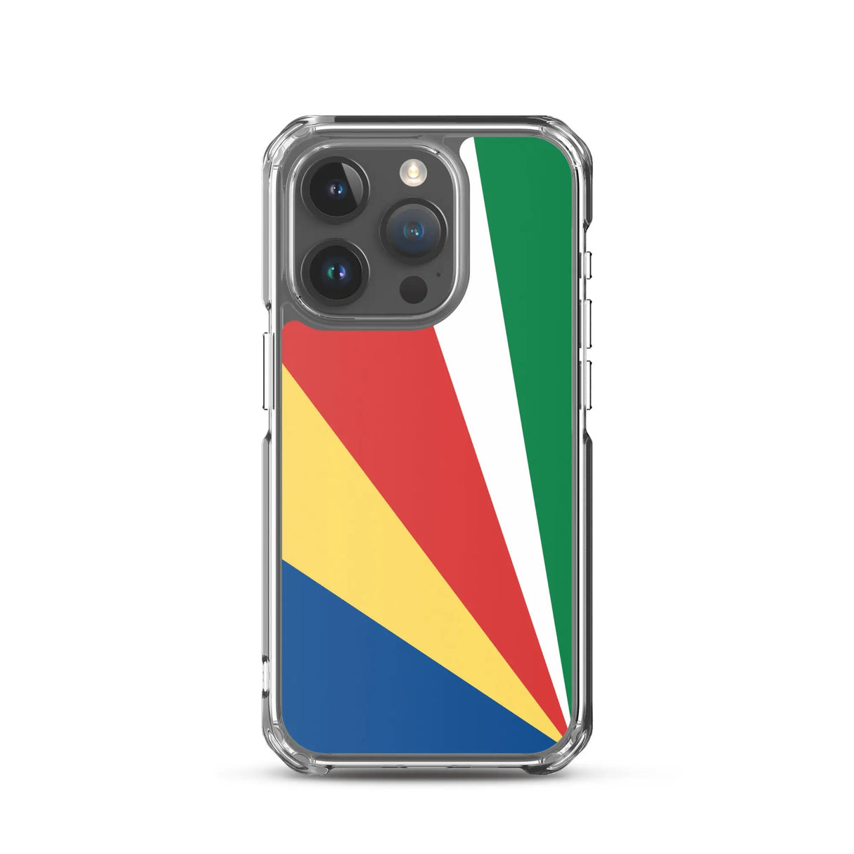 Coque iphone drapeau seychelles souple antichoc transparente
