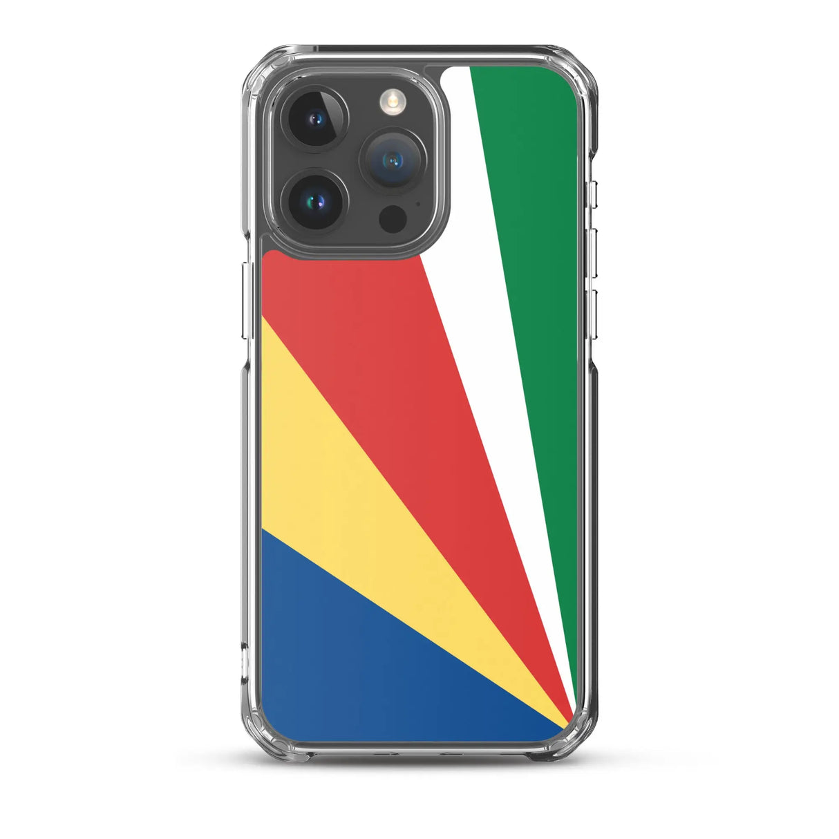 Coque iphone drapeau seychelles souple antichoc transparente
