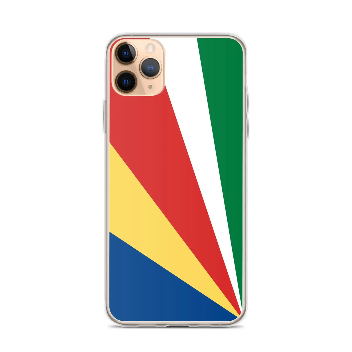 Coque iphone drapeau seychelles souple antichoc transparente